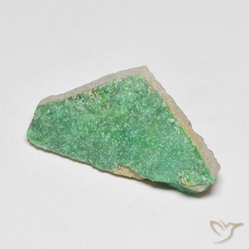 8.04ct Naturale Menta verde Druzy Variscite, Taglio a fantasia, Opaco