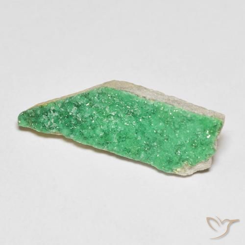 4.42ct Naturale Verde giallastro Druzy Variscite, Taglio a fantasia, Opaco