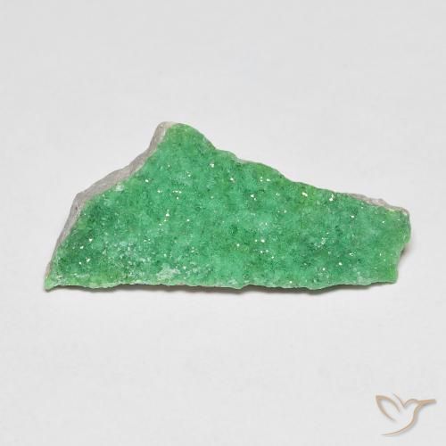 Druzy Variscite Verde giallastro naturale da 5.40 ct, Taglio a fantasia, Opaco