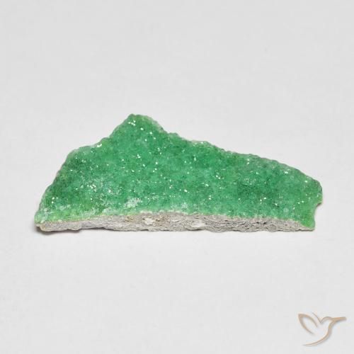 Druzy Variscite Verde giallastro naturale da 5.40 ct, Taglio a fantasia, Opaco