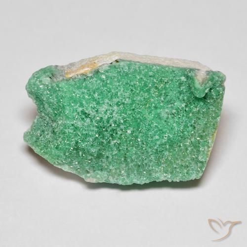 8.15ct Naturale Trifoglio Verde Druzy Variscite, Taglio a fantasia, Opaco