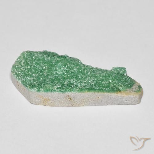 Druzy Variscite Verde giallastro naturale da 6.96 ct, Taglio a fantasia, Opaco
