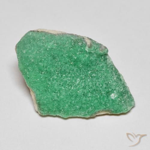 6.09ct Naturale Verde medio Druzy Variscite, Taglio a fantasia, Opaco