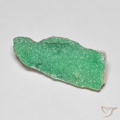 4.49ct Naturale Trifoglio verde Druzy Variscite, Taglio a fantasia, Opaco