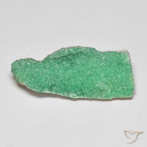 Druzy Variscite Trifoglio verde naturale da 4.49 ct, Taglio a fantasia, Opaco