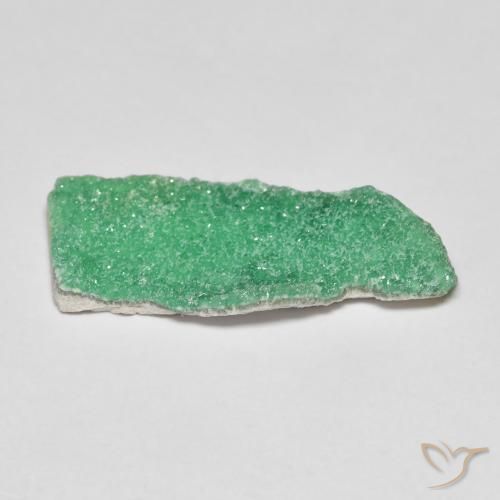 Druzy Variscite Trifoglio verde naturale da 4.49 ct, Taglio a fantasia, Opaco