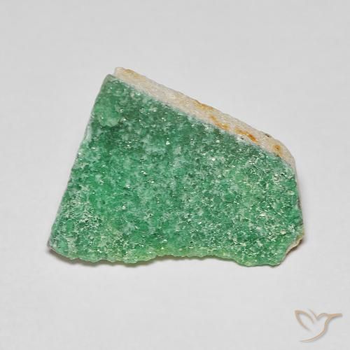 4.25ct Naturale Trifoglio Verde Druzy Variscite, Taglio a fantasia, Opaco