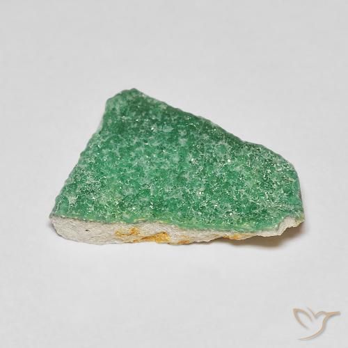 Druzy Variscite Trifoglio Verde naturale da 4.25 ct, Taglio a fantasia, Opaco