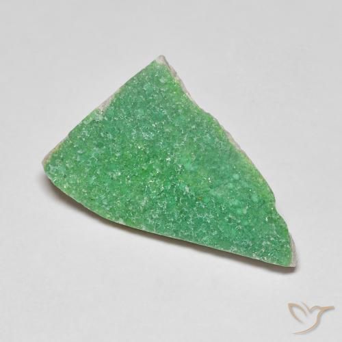 6.95ct Naturale Verde medio Druzy Variscite, Taglio a fantasia, Opaco