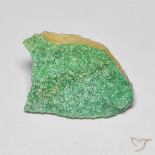4.40ct Naturale Trifoglio verde Druzy Variscite, Taglio a fantasia, Opaco