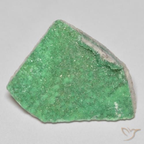 Druzy Variscite Verde chiaro di trifoglio naturale da 10.77 ct, Taglio a fantasia, Opaco