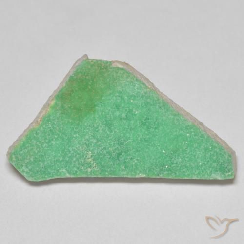 Druzy Variscite Verde chiaro di trifoglio naturale da 12.67 ct, Taglio a fantasia, Opaco