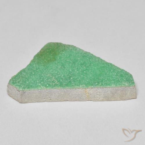 Druzy Variscite Verde chiaro di trifoglio naturale da 12.67 ct, Taglio a fantasia, Opaco