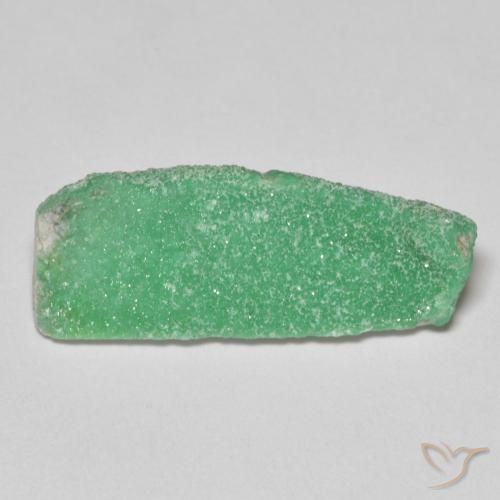 6.16ct Naturale Verde giallastro pallido Druzy Variscite, Taglio a fantasia, Opaco