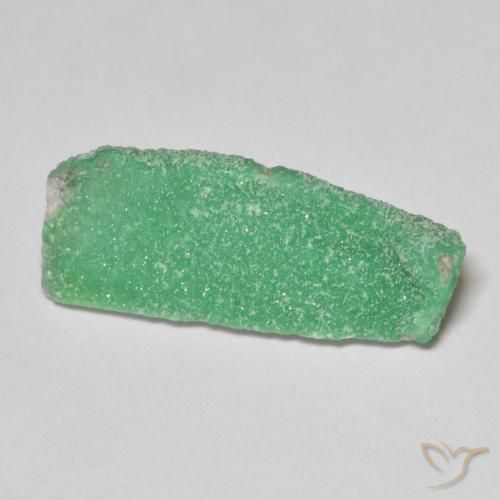 Druzy Variscite Verde giallastro pallido naturale da 6.16 ct, Taglio a fantasia, Opaco
