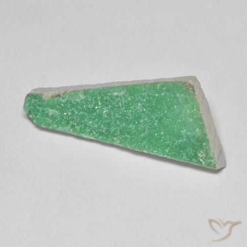Druzy Variscite Trifoglio verde naturale da 4.54 ct, Taglio a fantasia, Opaco
