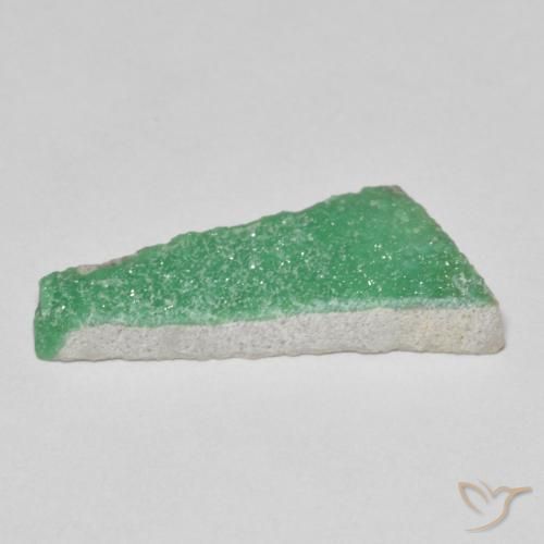 Druzy Variscite Trifoglio verde naturale da 4.54 ct, Taglio a fantasia, Opaco