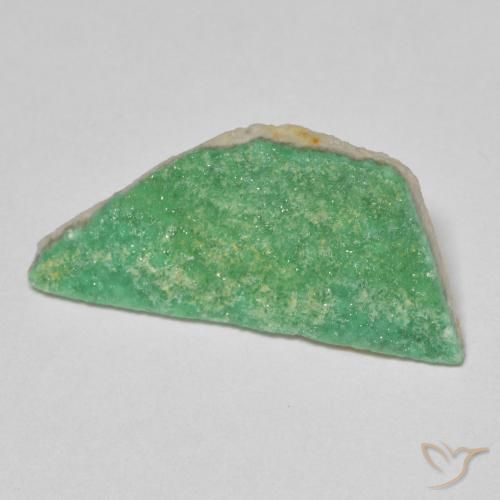 3.32ct Naturale Trifoglio verde Druzy Variscite, Taglio a fantasia, Opaco