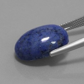 Quarzo Dumortierite Blu naturale da 13.90 ct, Ovale, Opaco
