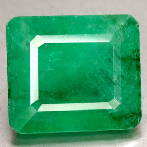 Smeraldo naturale verde da 3,53 ct, taglio smeraldo, SI-I1