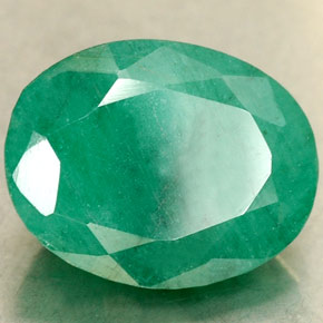 Smeraldo naturale verde da 2,35 ct, taglio ovale, SI-I1