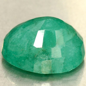 Smeraldo naturale verde da 2,35 ct, taglio ovale, SI-I1