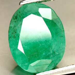 Smeraldo naturale verde da 2,65 ct, taglio ovale, SI-I1