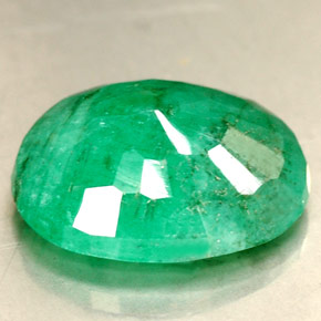 Smeraldo naturale verde da 2,65 ct, taglio ovale, SI-I1