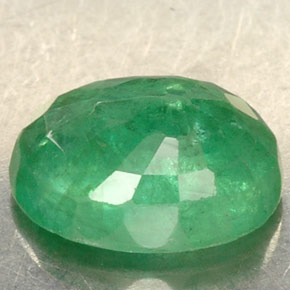 Smeraldo naturale verde da 1,30 ct, taglio ovale, SI-I1
