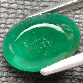 Smeraldo naturale verde da 2,64 ct, trasparente, trasparente/traslucido
