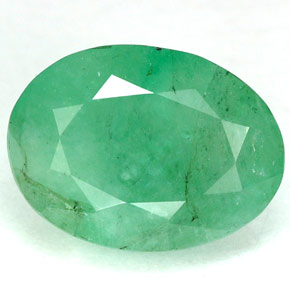 Smeraldo naturale verde da 4,60 ct, taglio ovale, I1