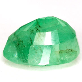 Smeraldo naturale verde da 4,60 ct, taglio ovale, I1