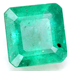 Smeraldo naturale verde da 0,80 ct, taglio smeraldo, SI-I1