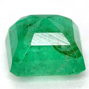 Smeraldo naturale verde da 0,63 ct, taglio smeraldo, I1