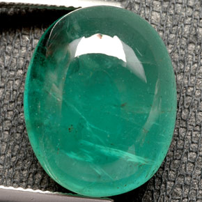 Smeraldo naturale verde da 17,44 ct, trasparente, trasparente/traslucido