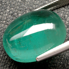 Smeraldo naturale verde da 17,44 ct, trasparente, trasparente/traslucido