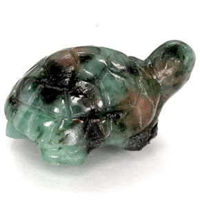 Smeraldo Black Green naturale da 6.06 ct, Forma fantasia, Opaco