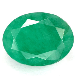 Smeraldo Verde naturale da 3.26 ct, Taglio ovale, SI-I1