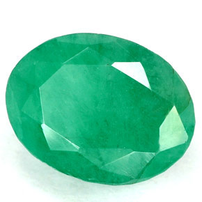 Smeraldo Verde naturale da 3.26 ct, Taglio ovale, SI-I1