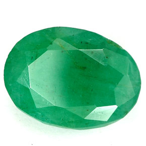 Smeraldo naturale verde da 3,22 ct, taglio ovale, I1
