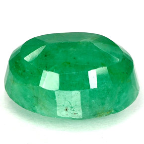 Smeraldo naturale verde da 3,22 ct, taglio ovale, I1