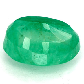 Smeraldo naturale verde da 3,33 ct, taglio ovale, SI-I1