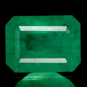 Smeraldo naturale verde da 1,89 ct, taglio smeraldo, I1