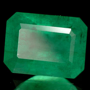 Smeraldo naturale verde da 1,89 ct, taglio smeraldo, I1