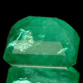 Smeraldo naturale verde da 1,89 ct, taglio smeraldo, I1