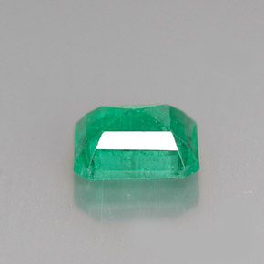 Smeraldo naturale verde da 1,24 ct, taglio smeraldo, I1