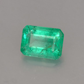 Smeraldo naturale verde da 1,10 ct, taglio smeraldo, SI-I1
