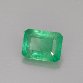 Smeraldo Verde naturale da 1.64 ct, Taglio smeraldo, I1