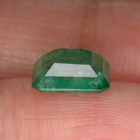 Smeraldo naturale verde da 1,54 ct, taglio smeraldo, I1