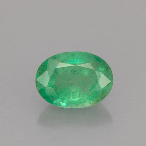 Smeraldo naturale verde da 1,17 ct, taglio ovale, SI-I1